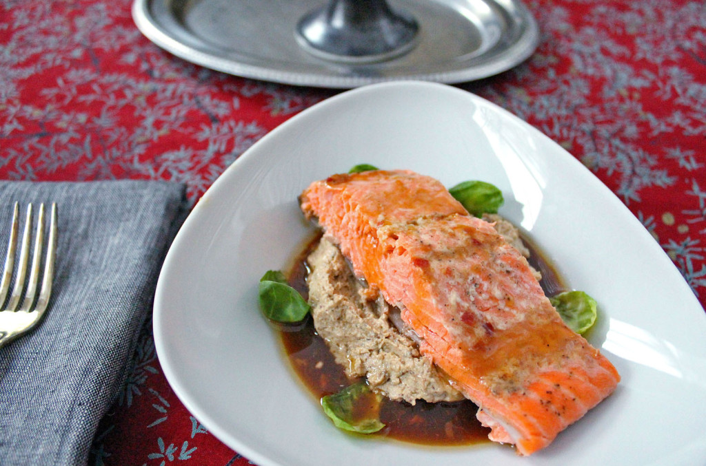 Lacquered Steelhead Trout with Roasted Cauliflower Puree