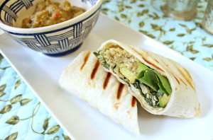 Caesar Salad & Quinoa Grilled Wrap