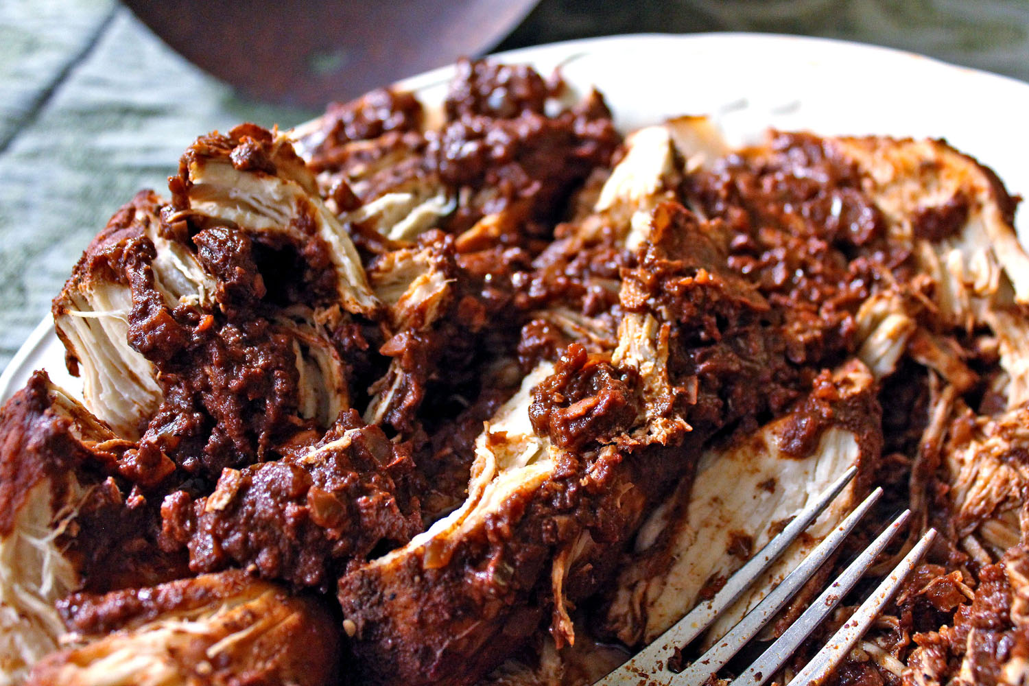 Chicken Mole with Saffron Rice