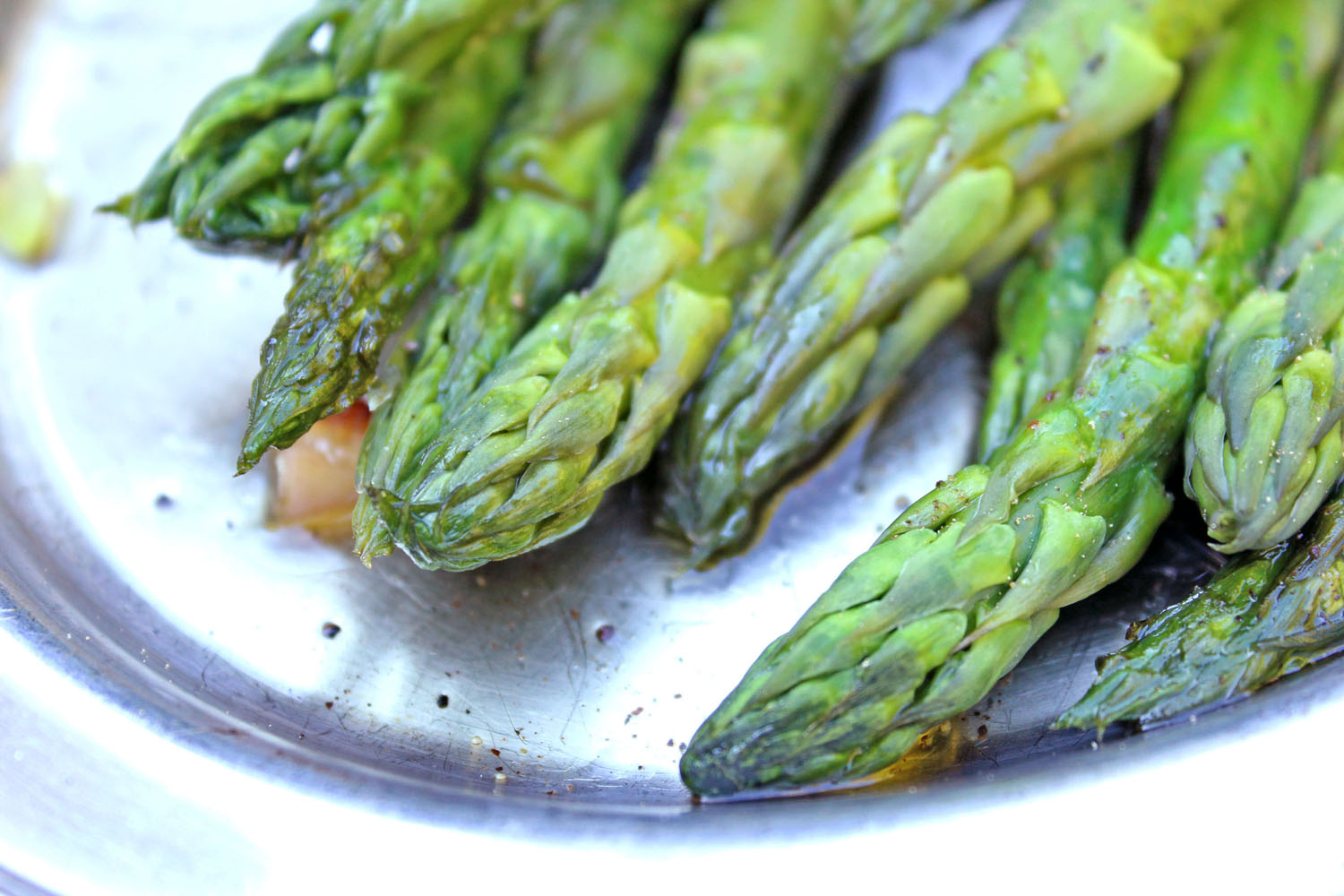 Tequila Glazed Ribs with Grilled Asparagus & Caramelized Onions