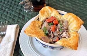 Pheasant Stew in Puff Pastry