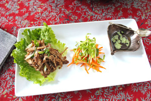 Ginger Pulled Pork in Lettuce Wraps